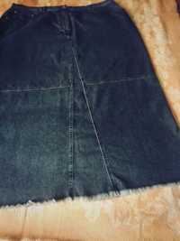Юбка джинсовая  большого размера