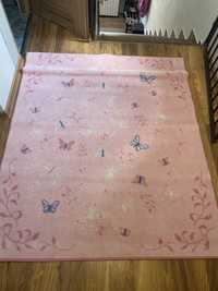 Ikea dywan dla dziewczynki różowy