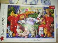 Puzzle koty trefl 1500