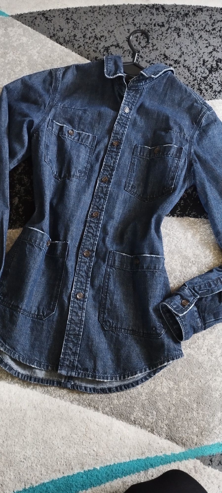 Bluza jeansowa dluzsza katana