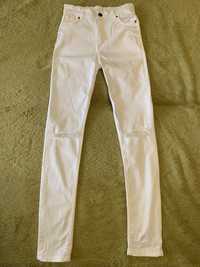 Белые джинсы стретч скинни 38 размер