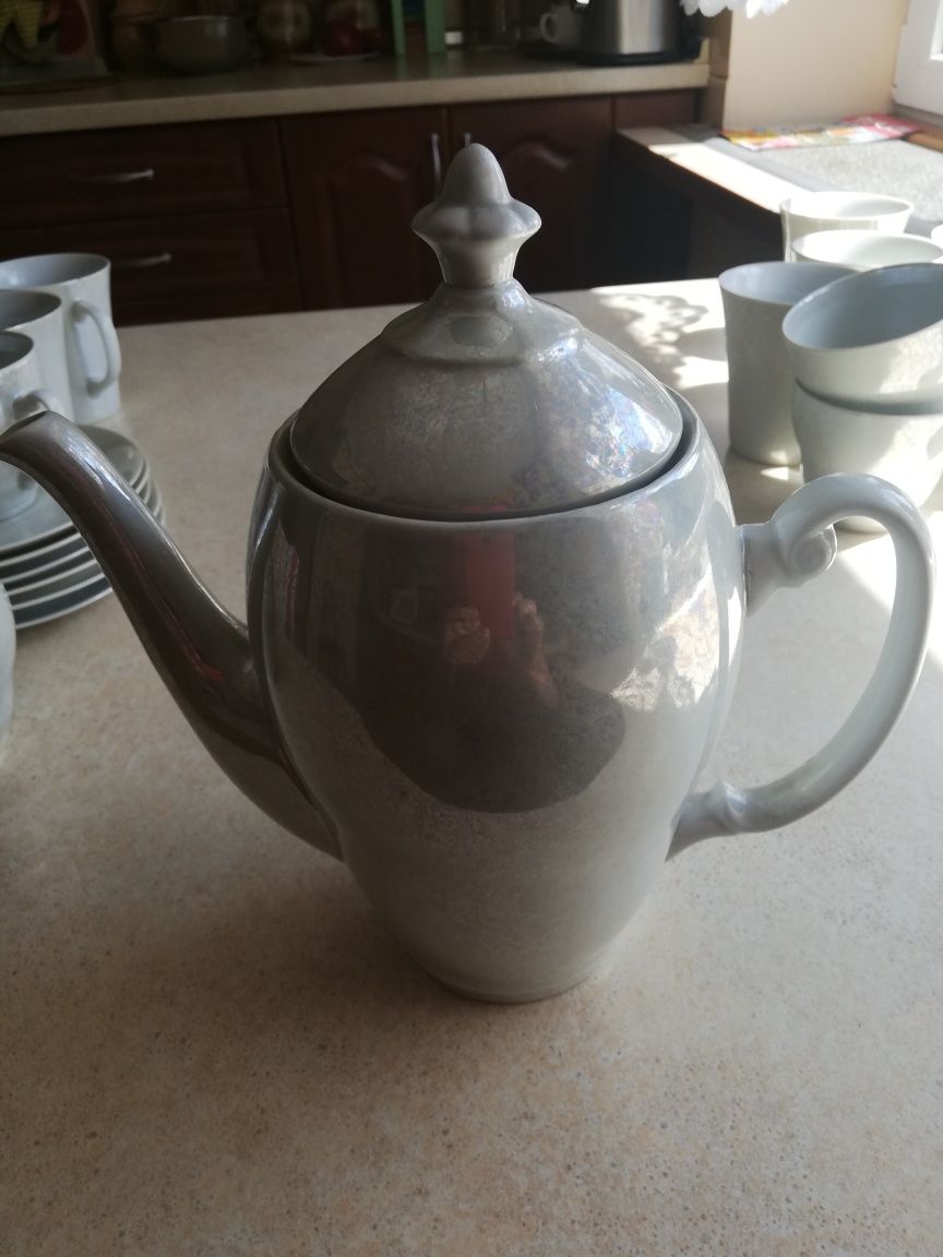 Komplet porcelanowy kawowo-herbaciany