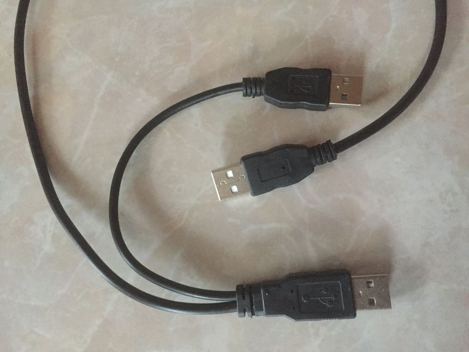 USB кабель на дві вилки