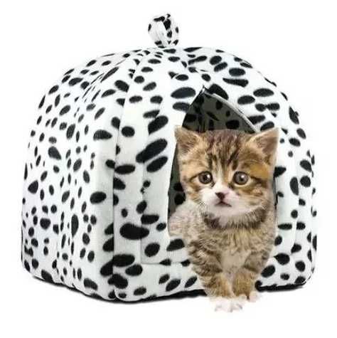 Мягкий домик лежанка для собак и кошек Pet Hut White