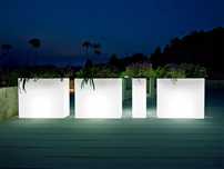 Vasos led para exterior
