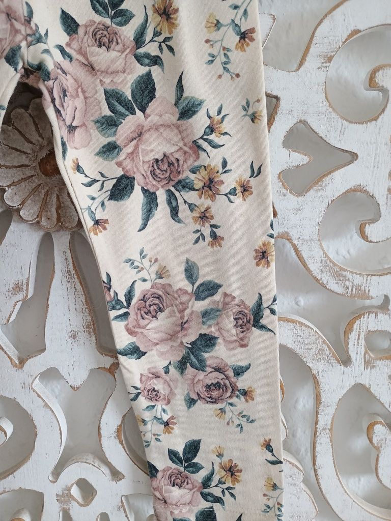 NEWBIE komplet bluzeczka plus legginsy rozmiar 92