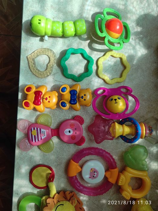 Грызунки погремушки лот много, пакет
