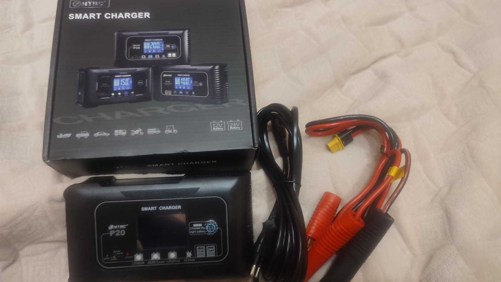 Зарядний пристрій 20Аh HTRC P20 12/24v автоматичний, smart charger 35А