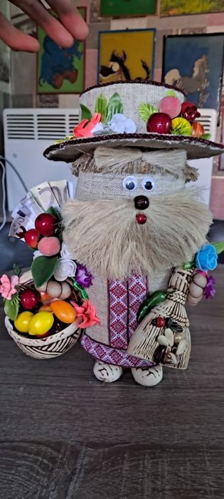 Оберег,Сувенир, Кукла ручной роботы , Домовенок,