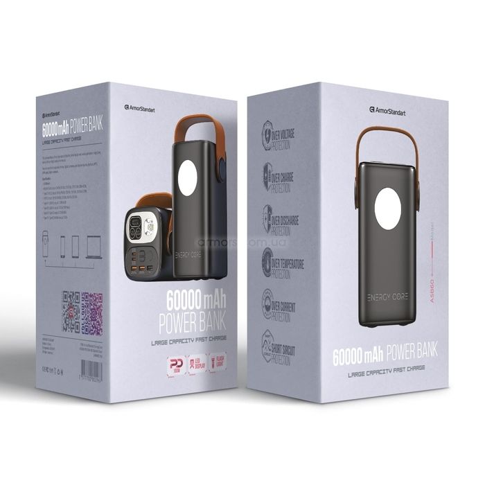 к ArmorStandart EnergyCore ASB60 60000mAh PD100W Чорний