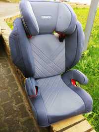 Fotelik samochodowy Recaro Isofix, szary, głośnik w zagłówku (15-36kg)