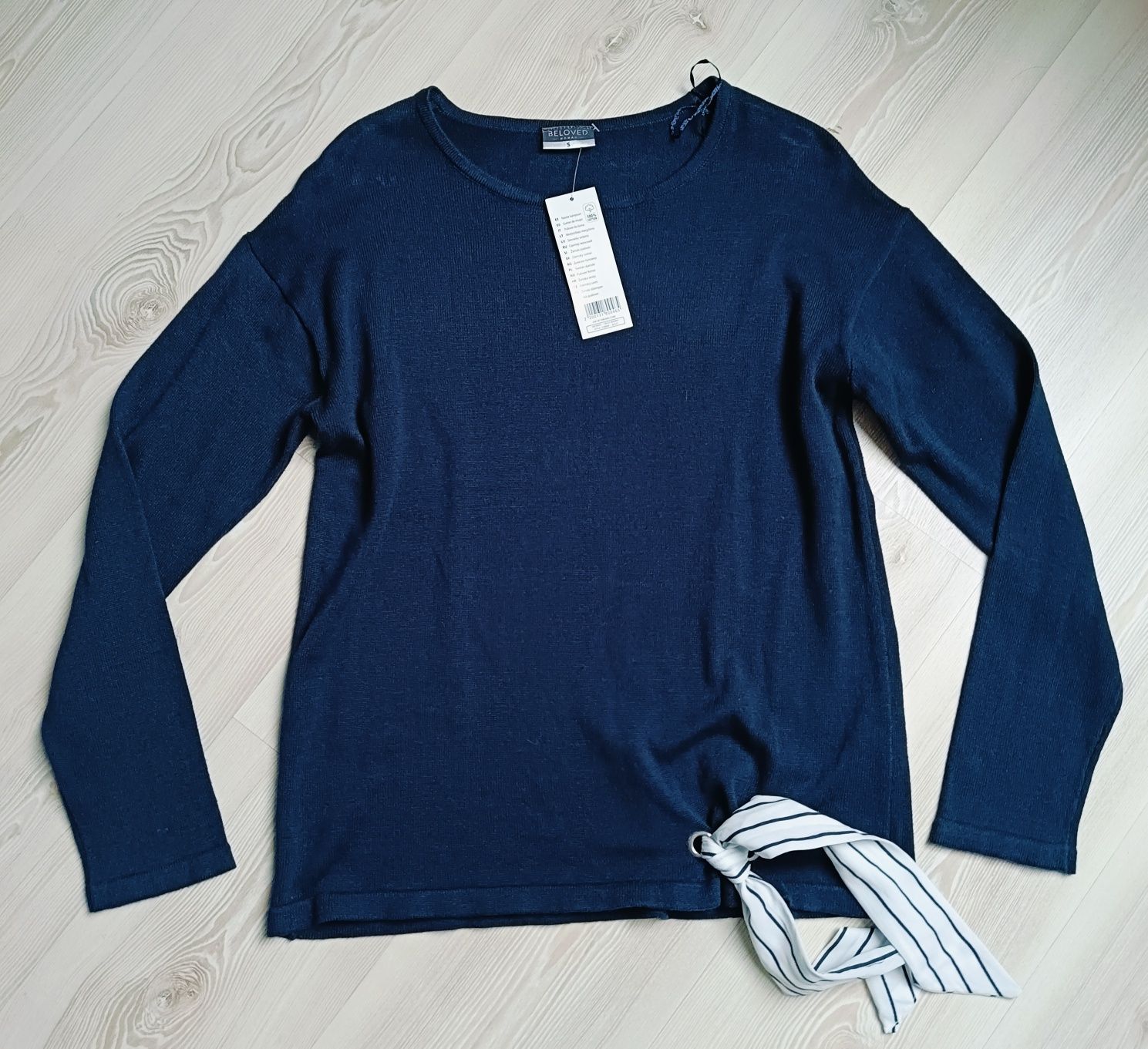 Nowy! Granatowy sweter