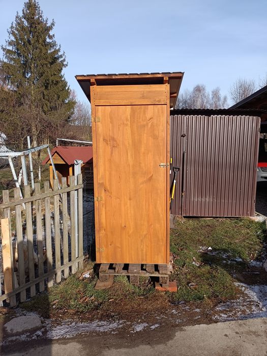 WC/ toaleta/ kibel drewniany na budowę