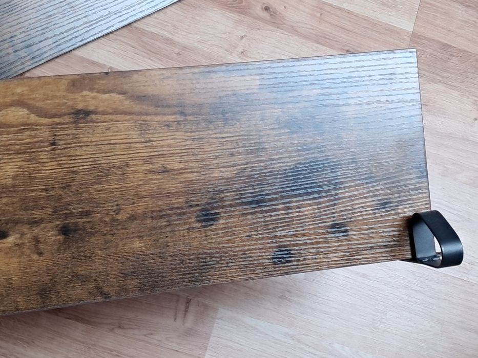 Półki drewniane zestaw 2 szt ciemnym brąz zestaw komplet jak nowe