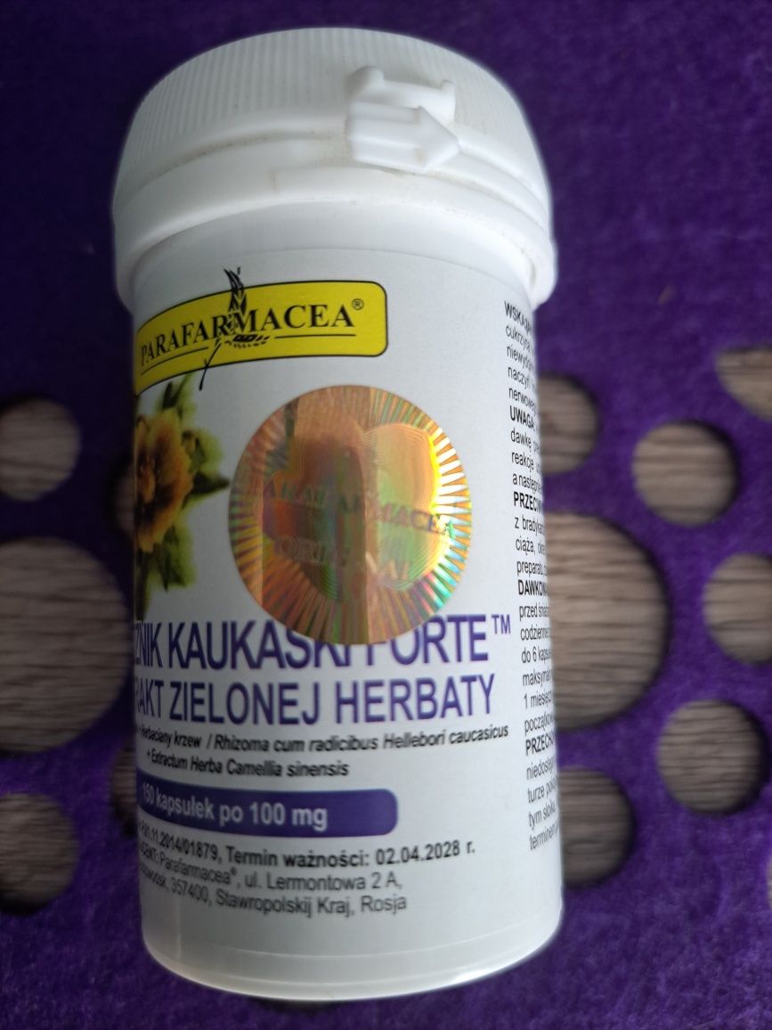 Moroznik Kaukaski Forte+Ekstrakt zielonej herbaty 1 op.