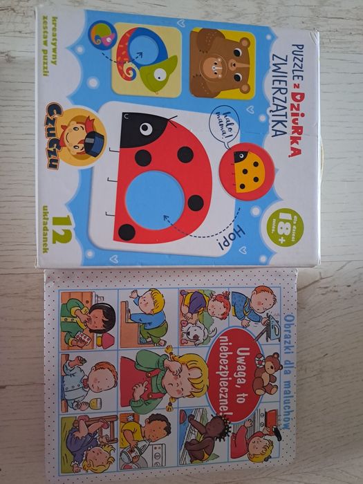 Puzzle czu czy 18miesiecy + oraz super książka o niebezpieczeństwach