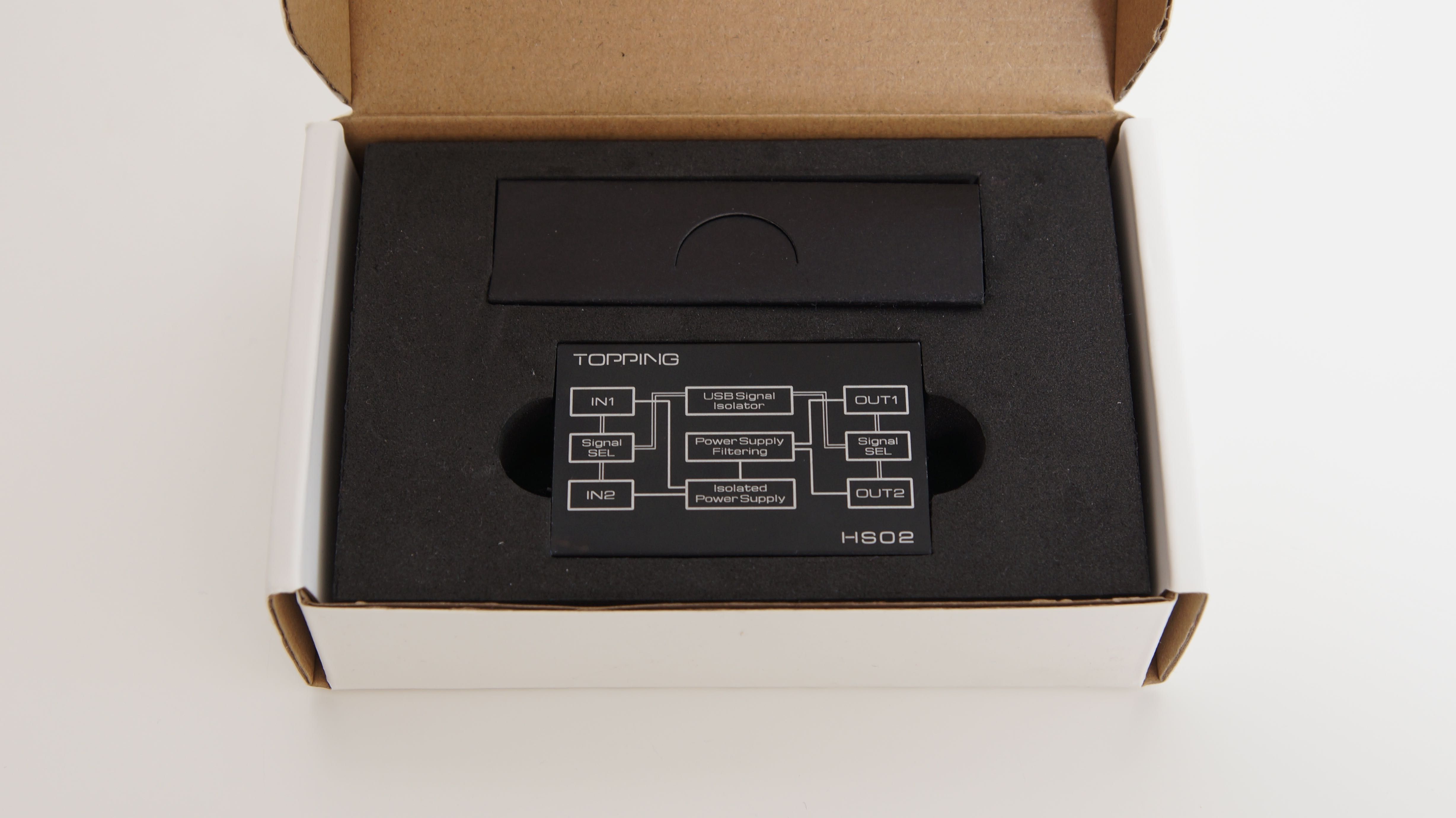 Izolator USB Topping HS02 zasilanie USB-C USB-A