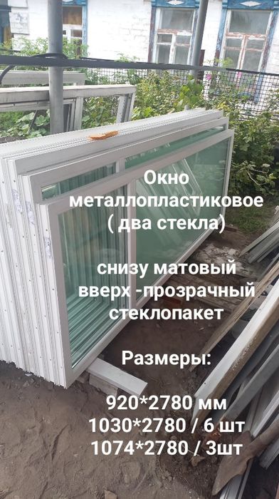 Фрамуга 600*2280 мм відкриття ліворуч Вітражні вікна