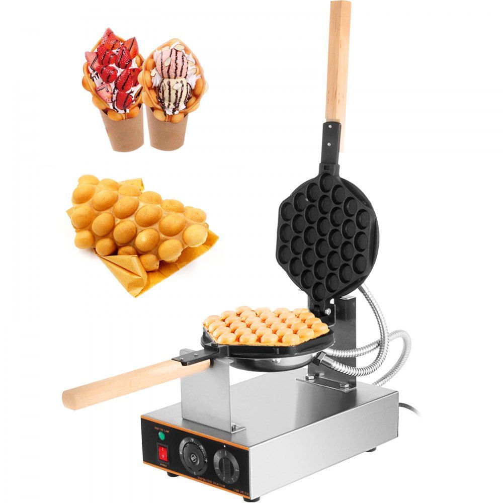 Máquina de Waffles de Ovos 30 Peças - Bubble Waffle
