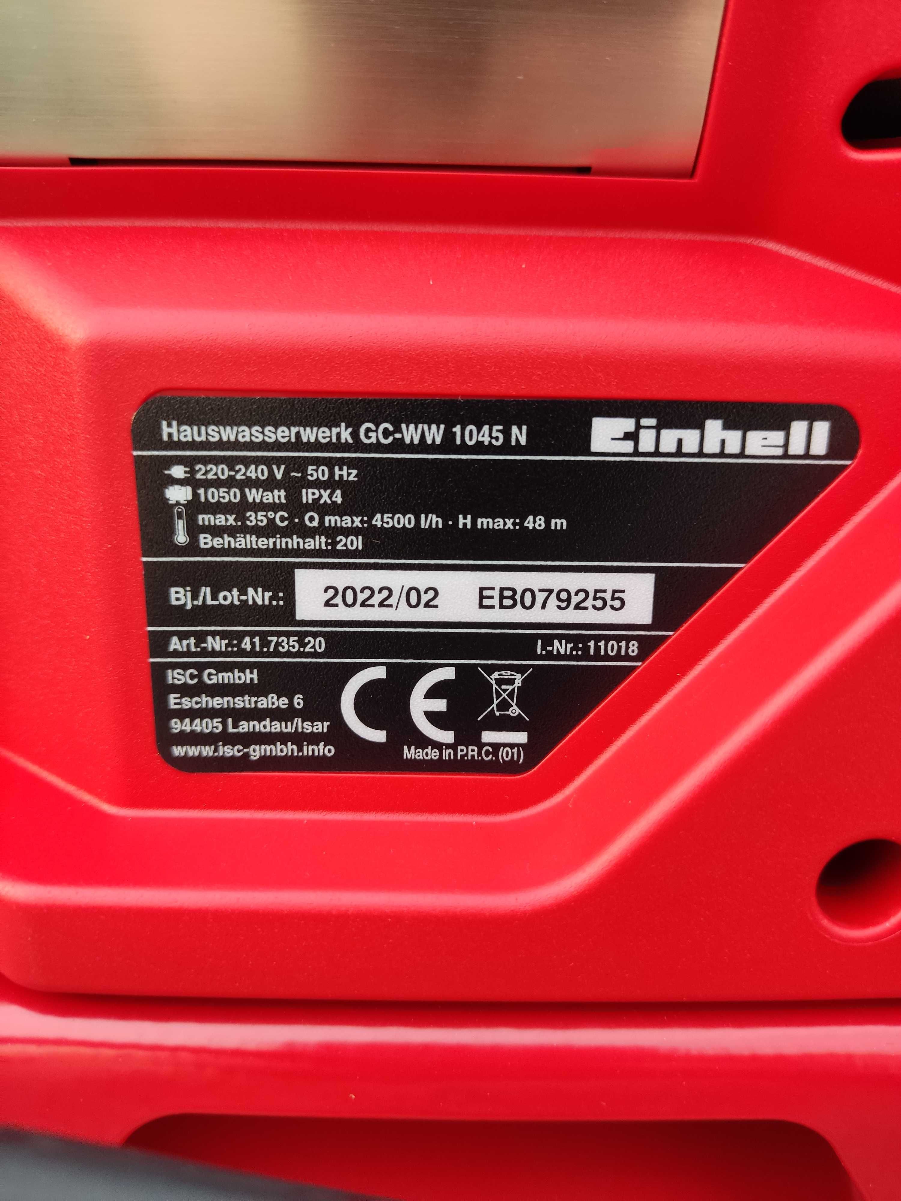 Hydrofor EINHELL GC-WW 1045 4,8 bar