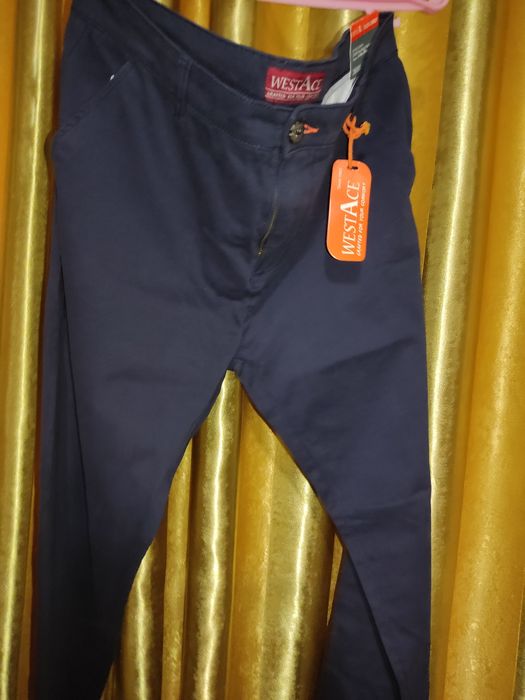 Штаны брючные темно синие