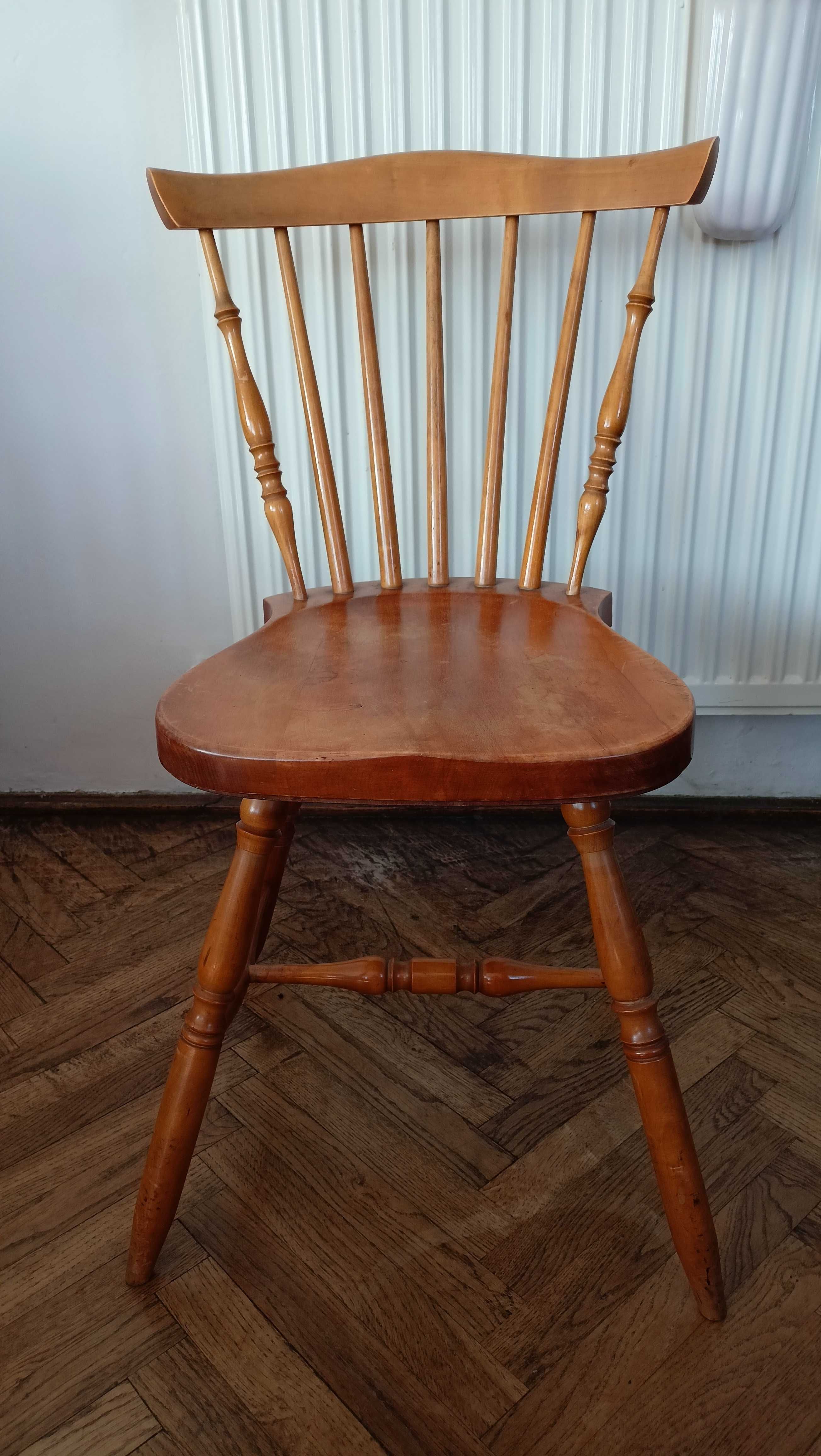 Krzesła drewniane PRL / styl kolonialny