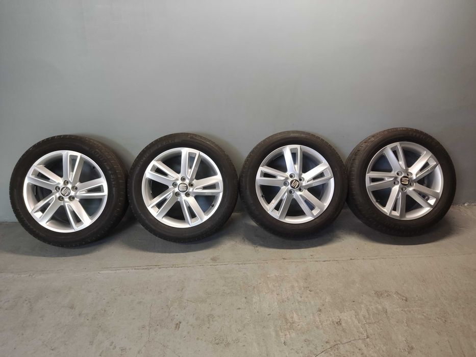 Koła alu 17 Seat Arona 5x100, Oryginał, Goodyear 205/55R17, 2020 rok