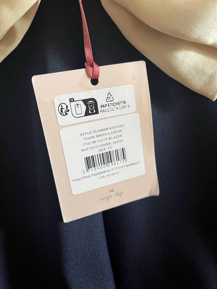 Konges Slojd Sukienka Sheena Navy Blazer