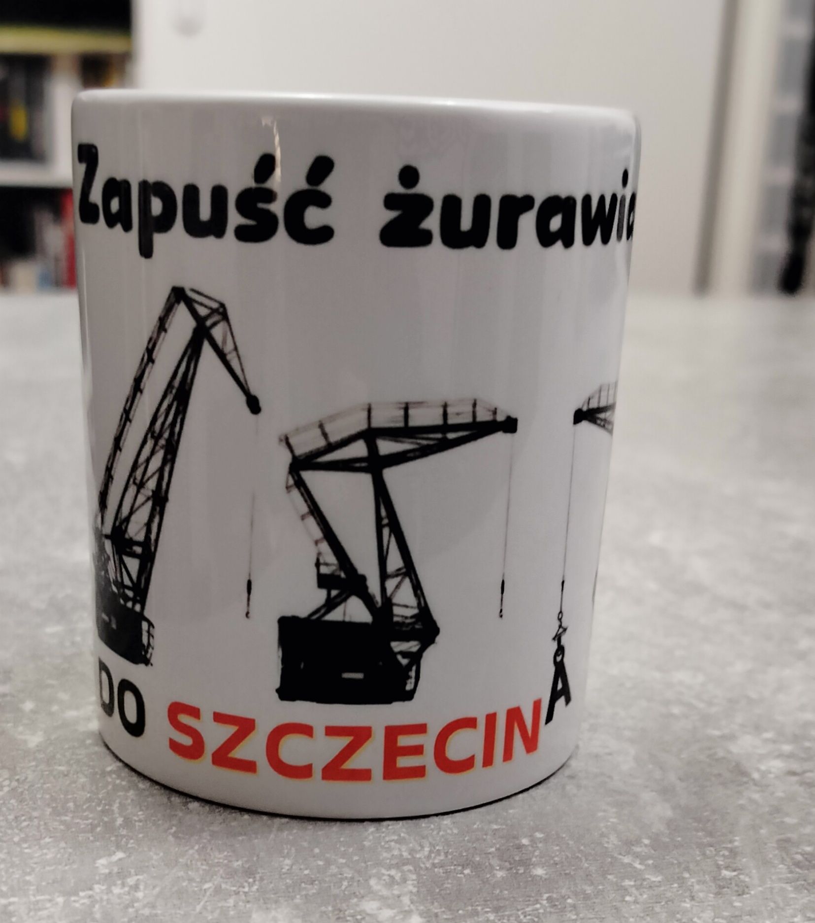 Kubek 330 ml z nadrukiem Szczecin