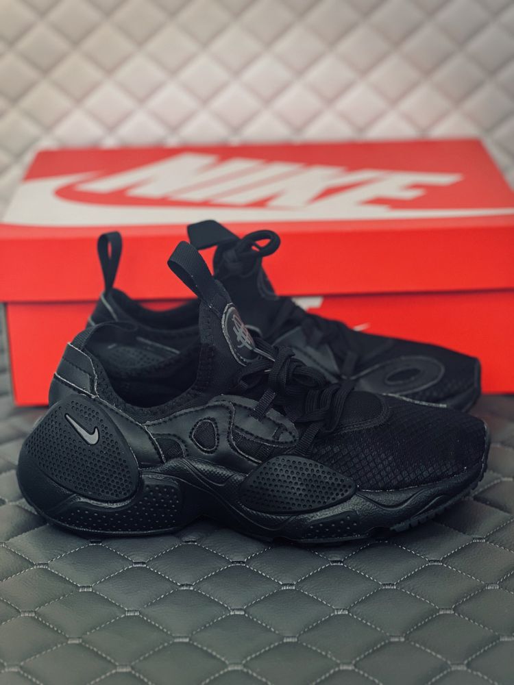 Nike Air Huarache EDGE black кросівки жіночі Найк Хуарачі Чорні