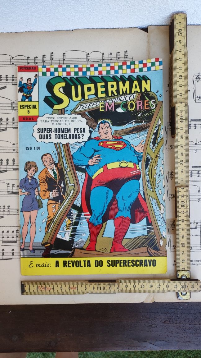 Super Homem Ebal N° 5 - A revolta do Super Escravo - BD Antiga