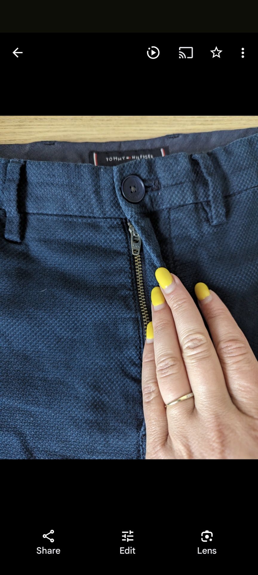 Spodnie męskie granatowy Tommy Hilfiger S 30/32