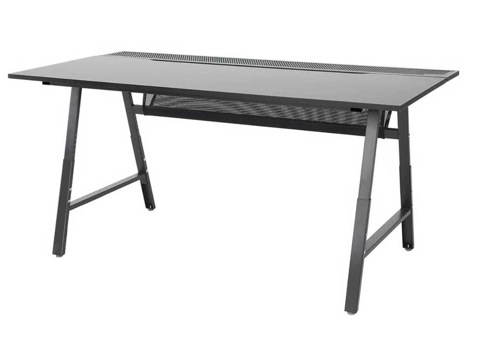 Secretária p/gaming (IKEA), preto, 160x80 cm (Como nova)