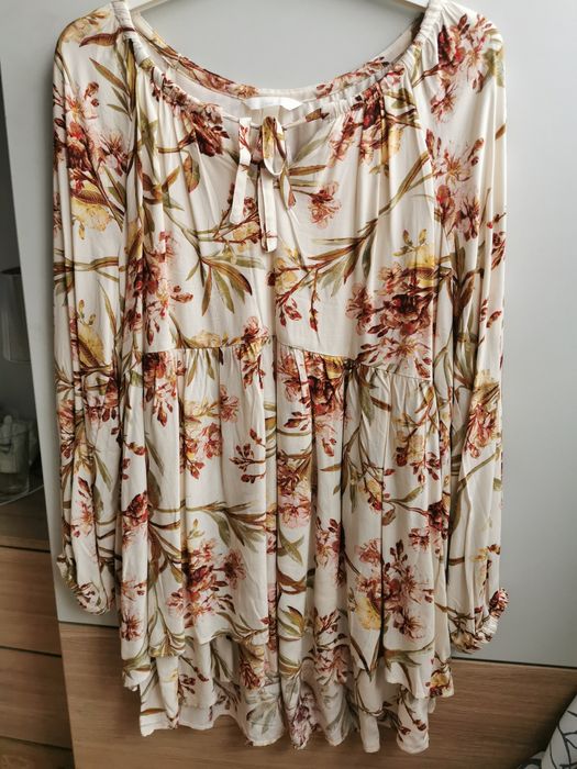 Bluzka H&M mama ciąża ciążowa S M 36 38 nowa boho kwiaty śliczna