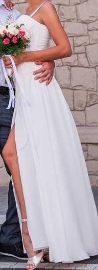 Продам біле весільне/вечірнє/випускне плаття шикарне!