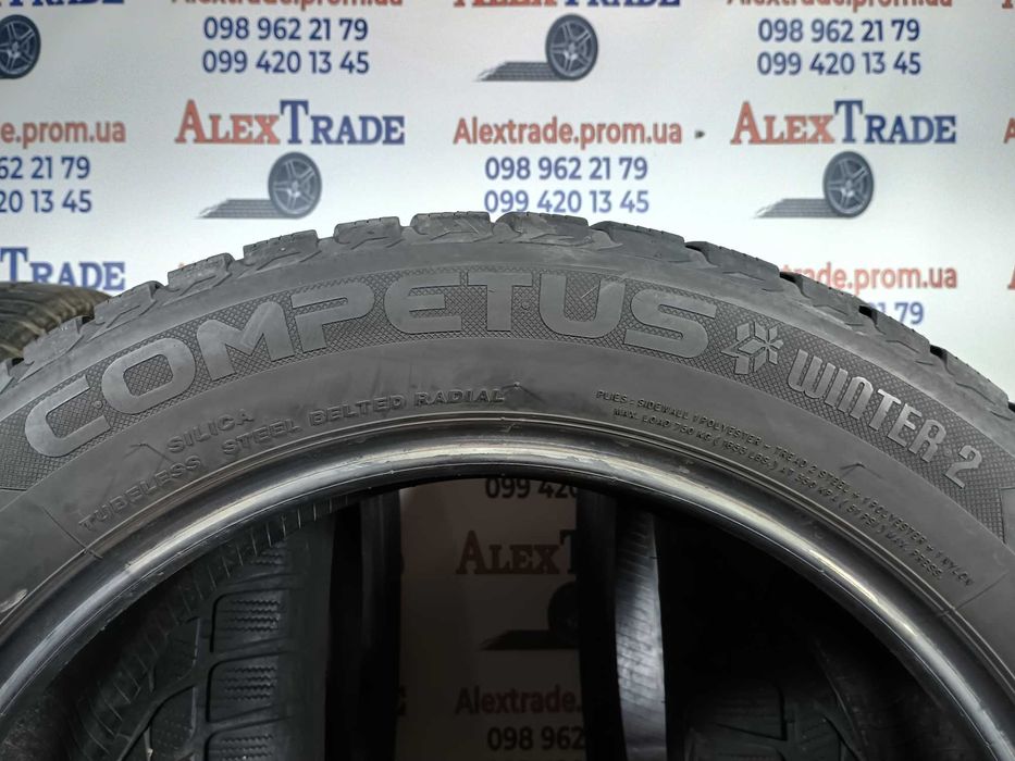 4 шт 225/55 R18 Lassa Competus Winter 2 зимові шини б/у 6,5 мм
