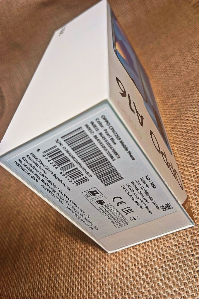 OPPO A16 CPH2269 Color : Pearl Blue