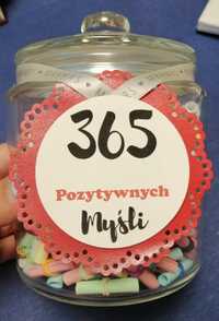 365 pozytywnych myśli słoik