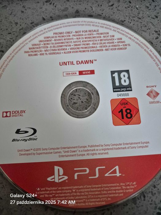 Gra ps4 playstation 4 until dawn