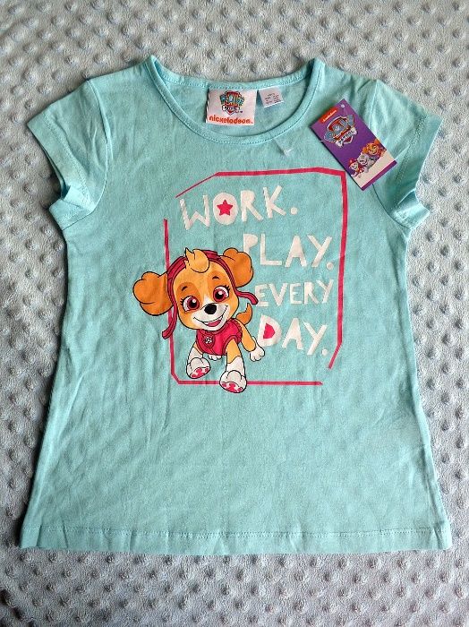 NOWY tshirt bluzka koszulka psi paw patrol lupilu lidl 110 116 metka
