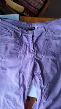Rybaczki jeansowe fioletowe dżinsy r. 42, 44