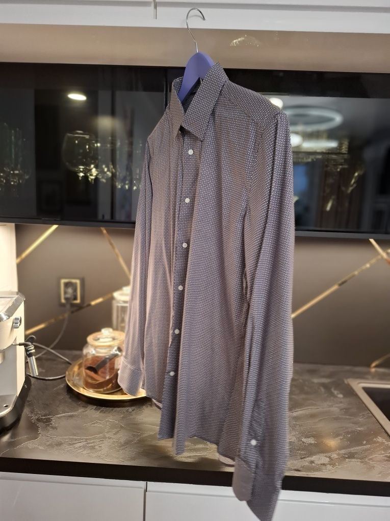 Pako lorente, koszula, męską koszula, wzór, slim fit, M, L, bawełna,