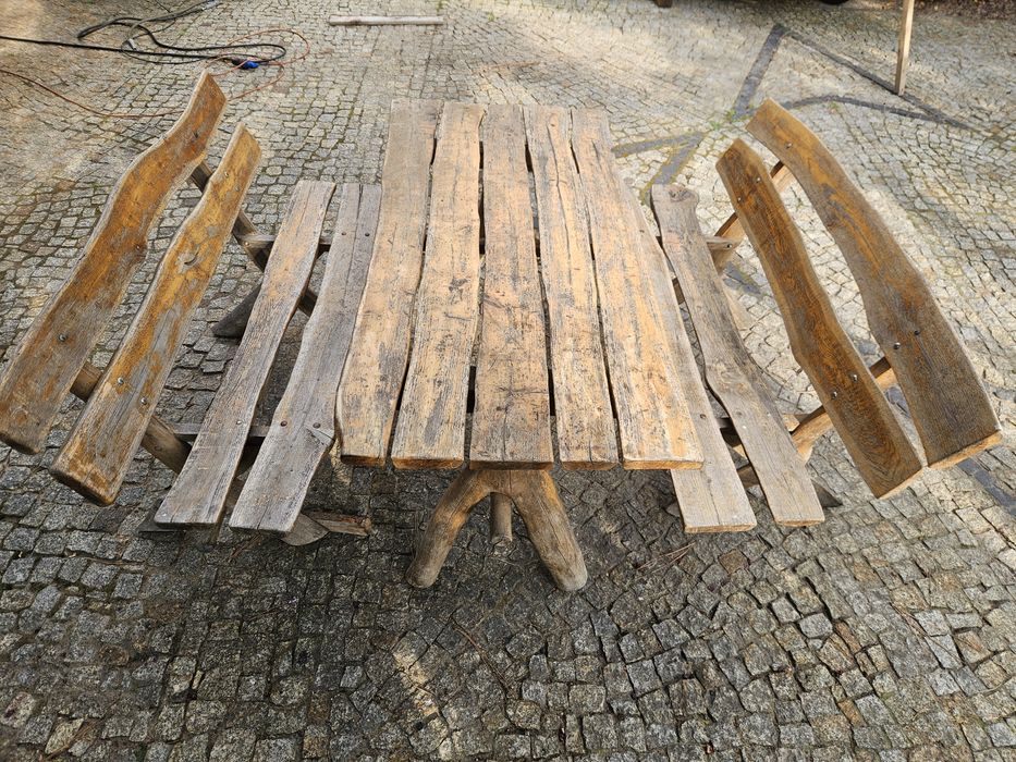 Meble ogrodowe stół I ławki