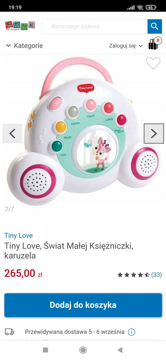 Karuzela Tiny Love Świat małej księżniczki