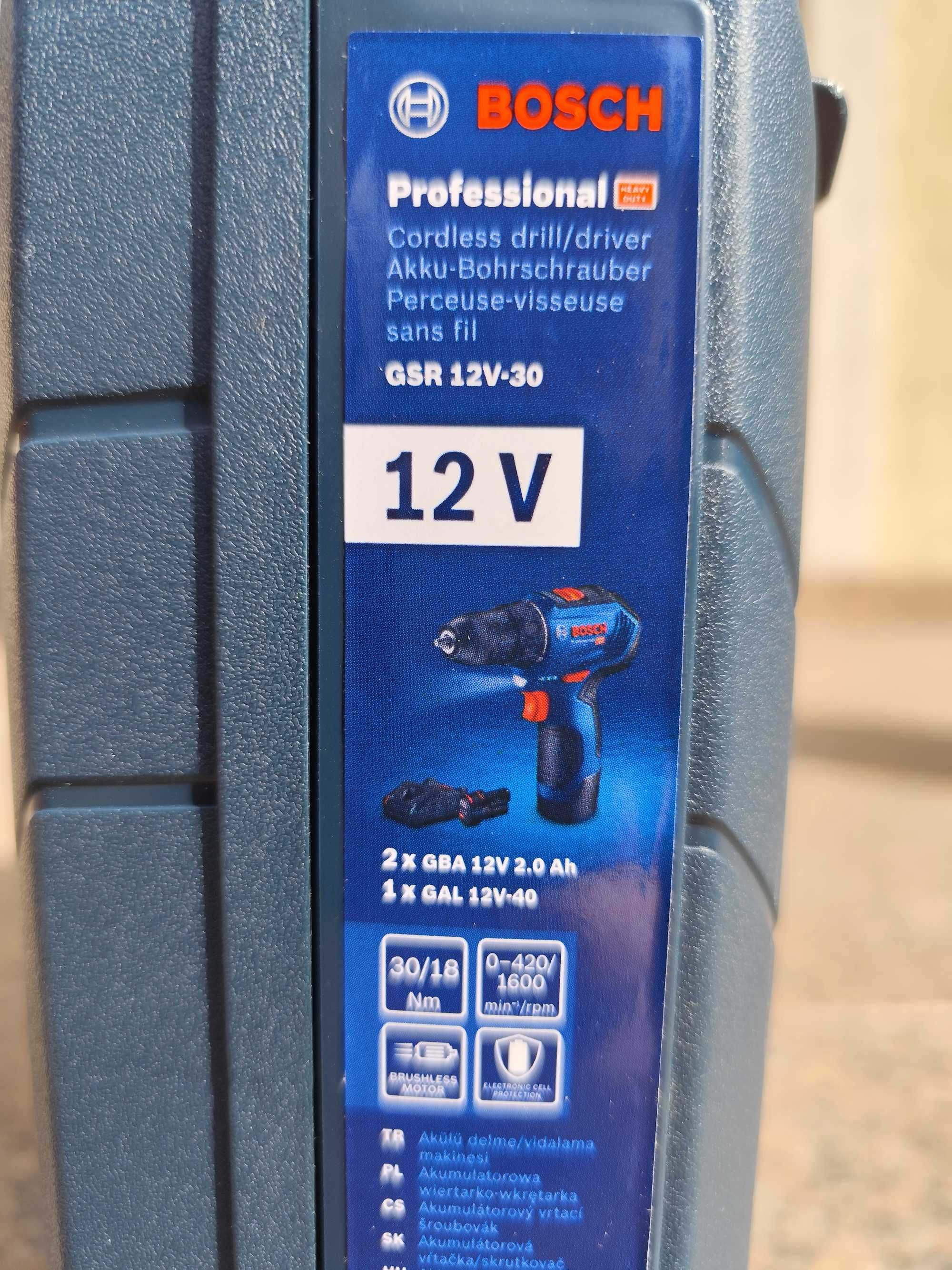 Bosch GSR 12V-30 wiertarka wkrętarka NOWA