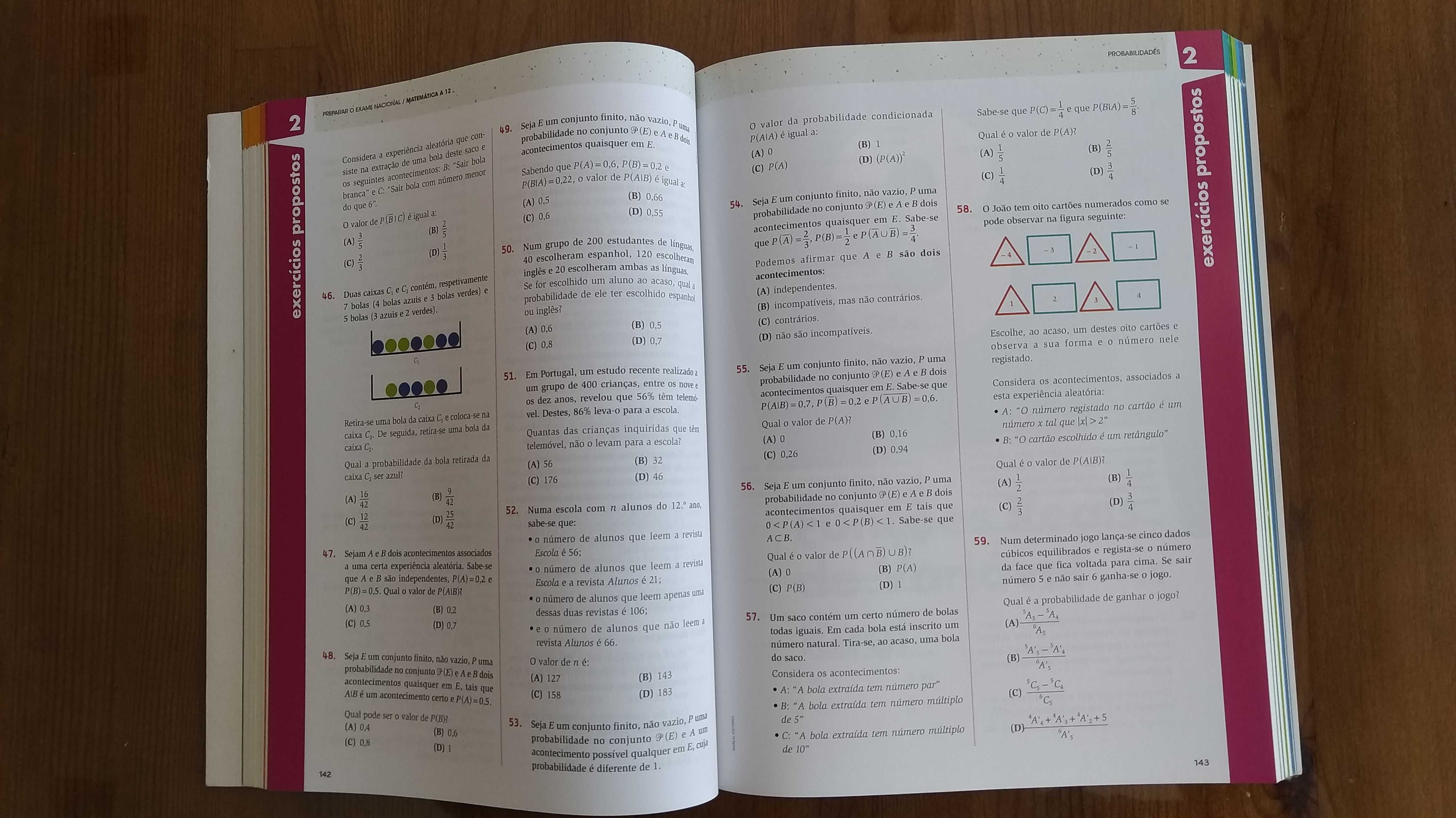Livro Preparar o Exame Nacional Matemática A 12