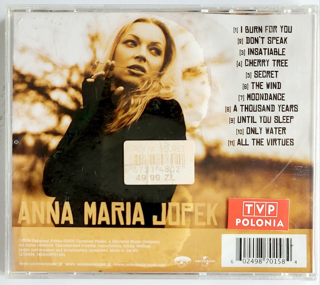 Anna Maria Jopek Secret 2005r