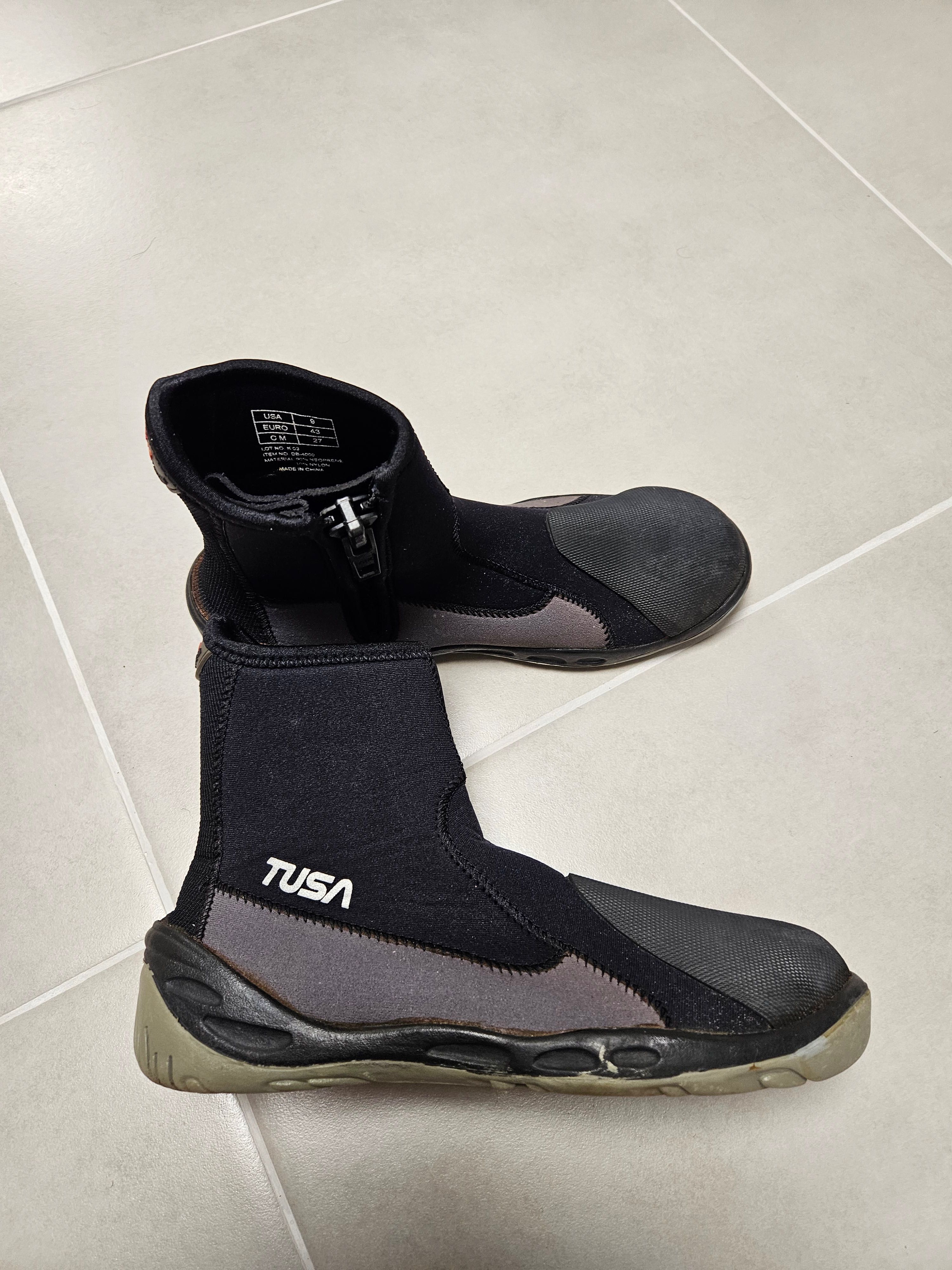 Botas de mergulho Tusa