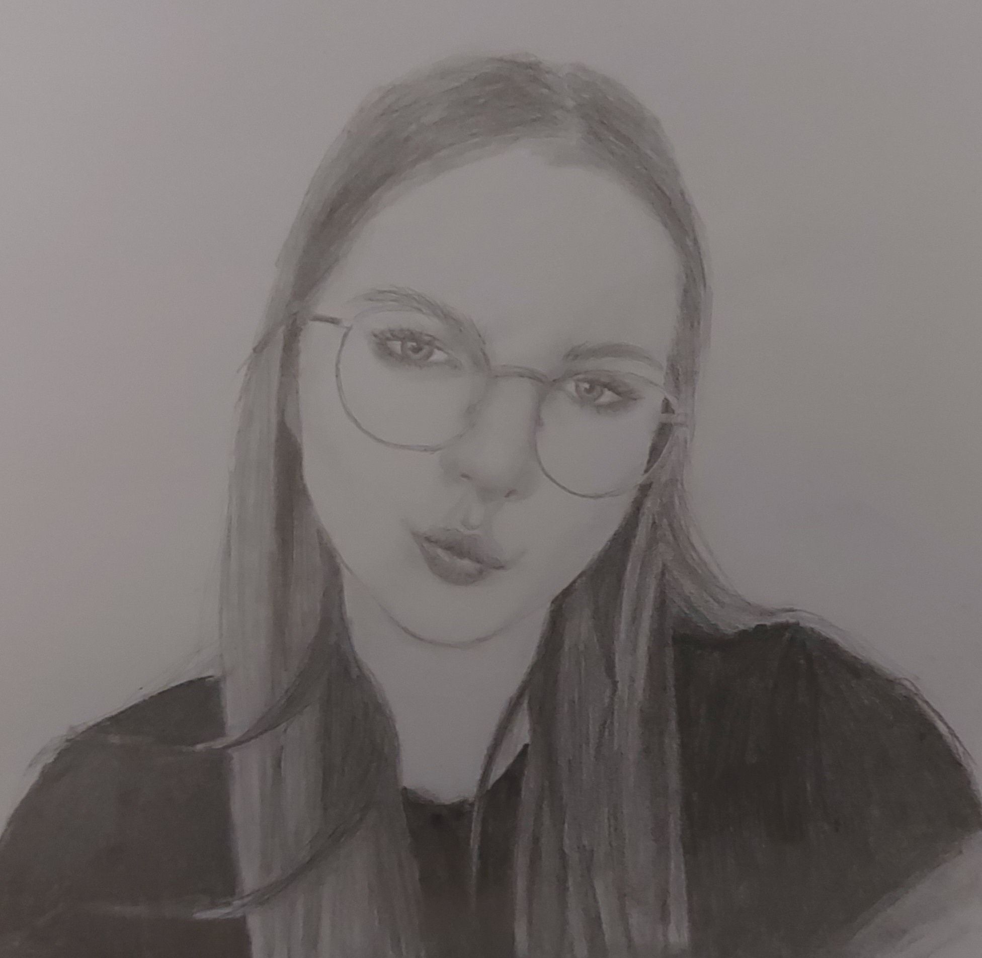 Portret na bazie zdjęcia format A5 ołówek