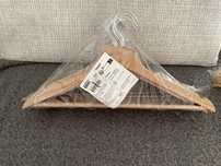 Ikea bumerang drewniane wieszaki 8 szt nowe